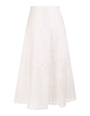 REDValentino Sangallo Embroidered Detail Skirt