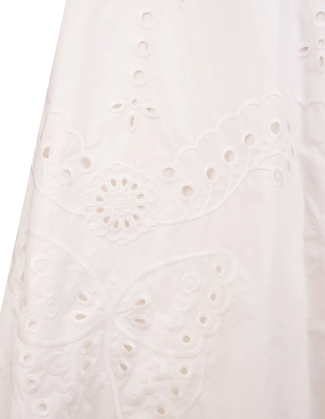 REDValentino Sangallo Embroidered Detail Skirt