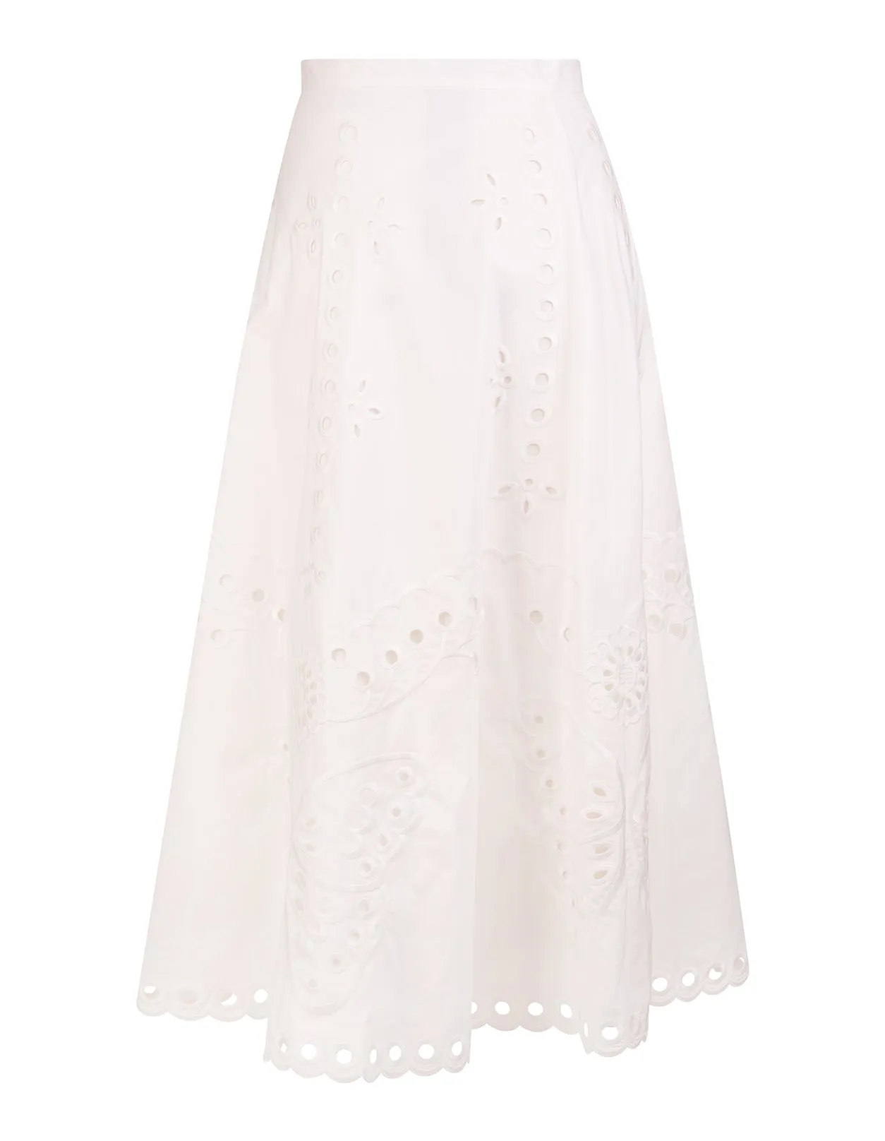 REDValentino Sangallo Embroidered Detail Skirt