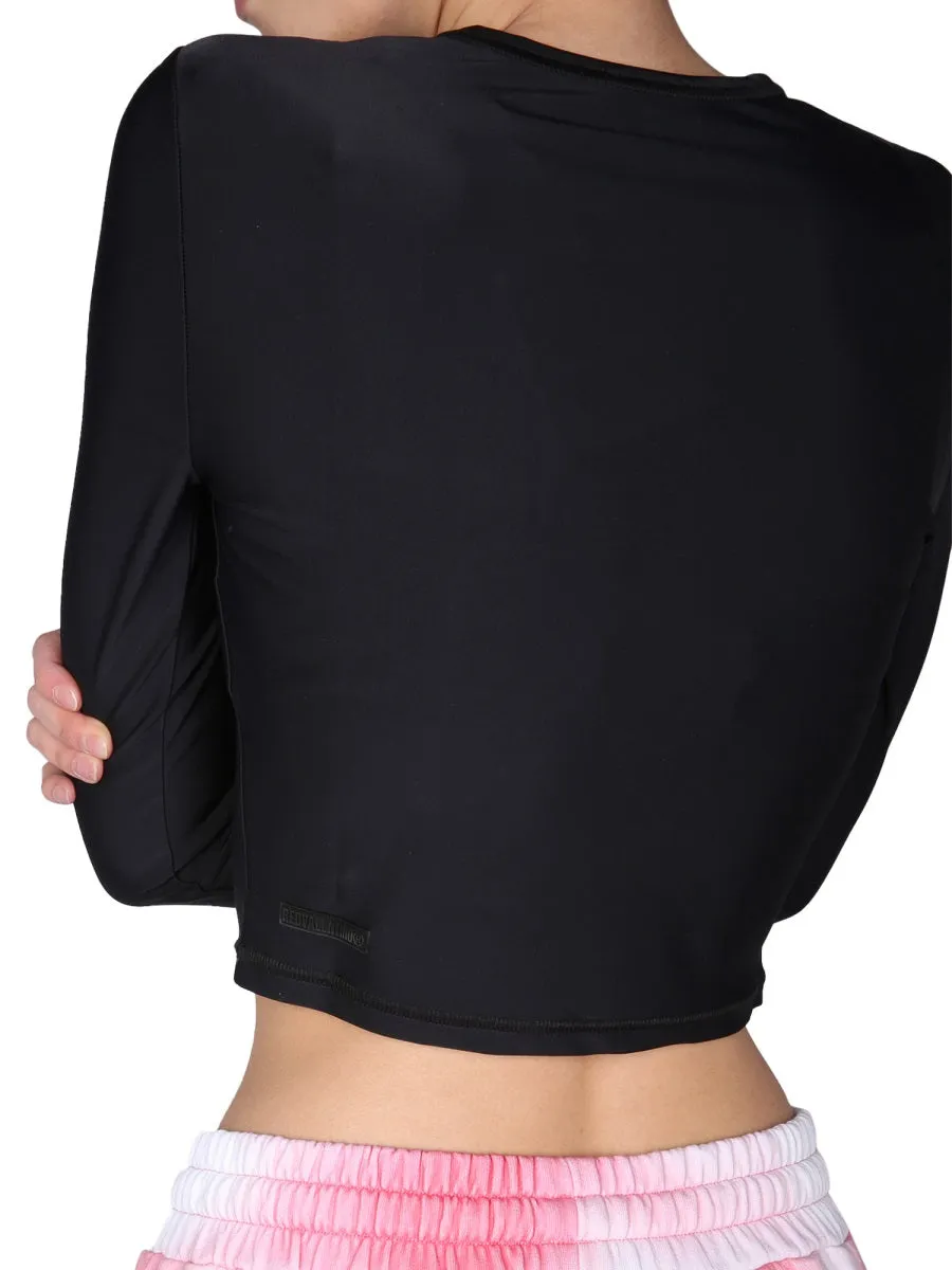 REDValentino The Black Tag Cropped Top