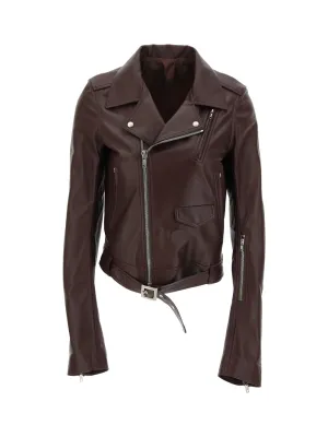 Rick Owens Belt Detailed Zipped Jacket