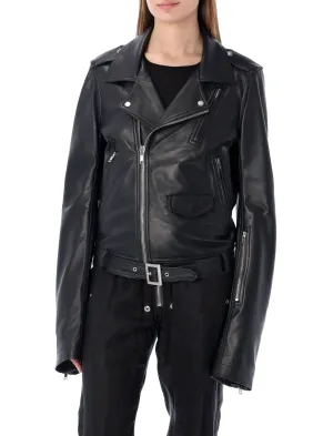 Rick Owens Belt Detailed Zipped Jacket
