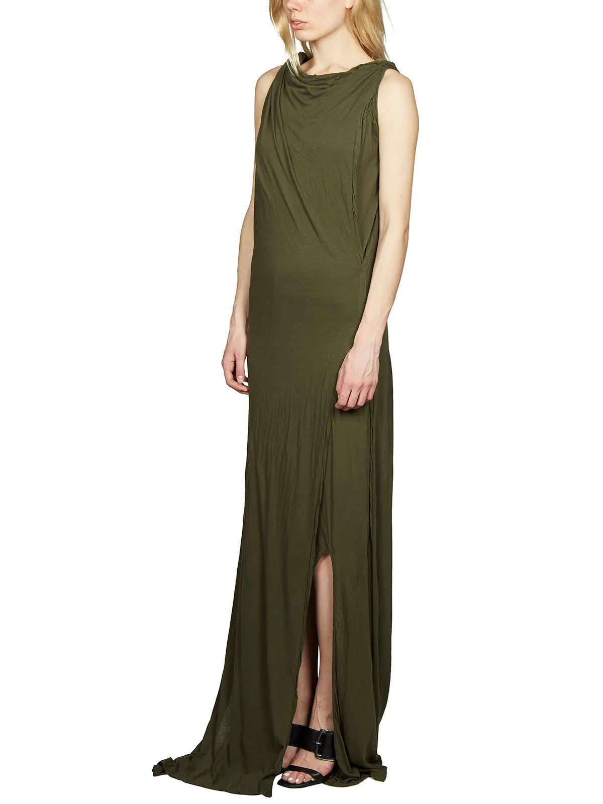 Rick Owens DRKSHDW Dress Cut-Out Maxi Dress