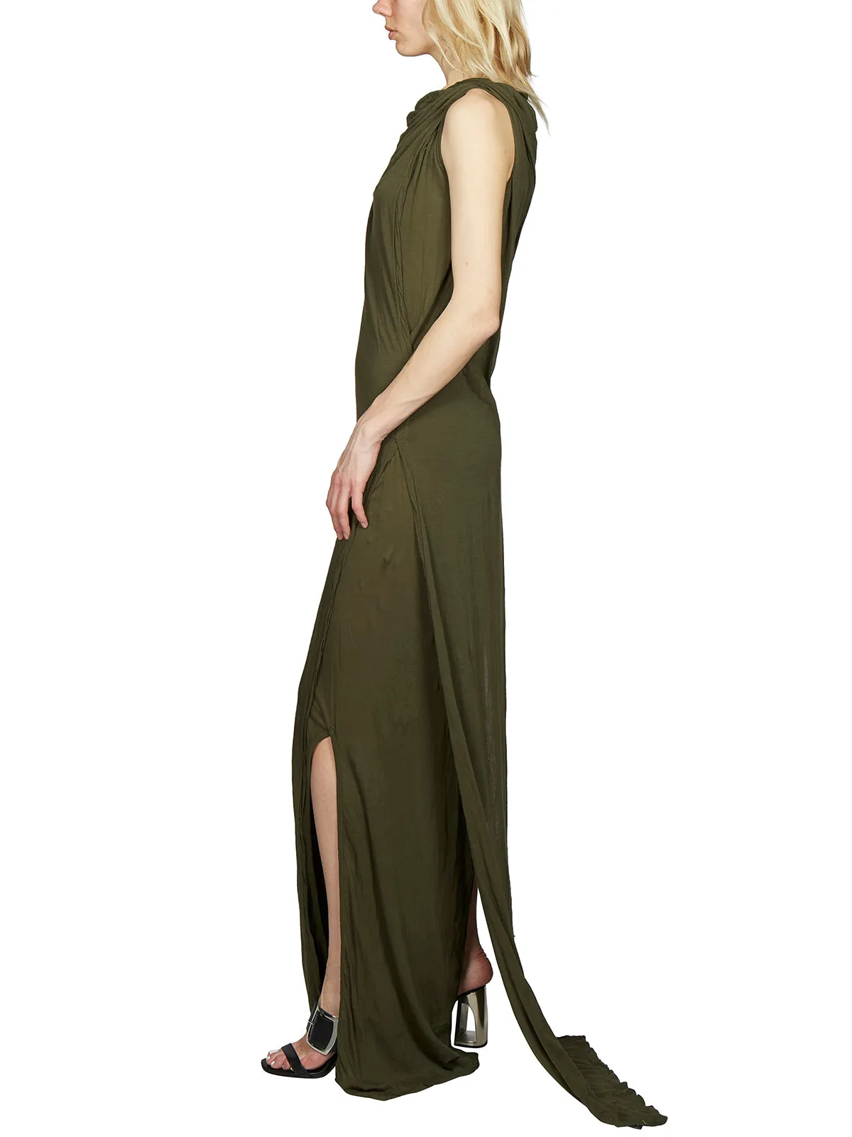 Rick Owens DRKSHDW Dress Cut-Out Maxi Dress