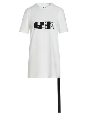 Rick Owens DRKSHDW Logo Printed Crewneck T-Shirt
