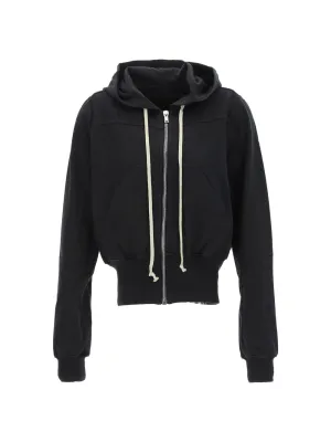 Rick Owens DRKSHDW Zip-Up Drawstring Hoodie