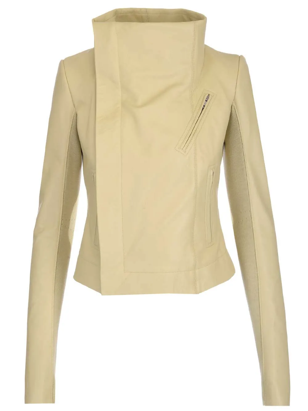 Rick Owens Foldover Neck Zipped Jacket