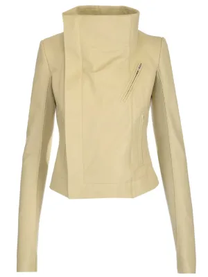Rick Owens Foldover Neck Zipped Jacket