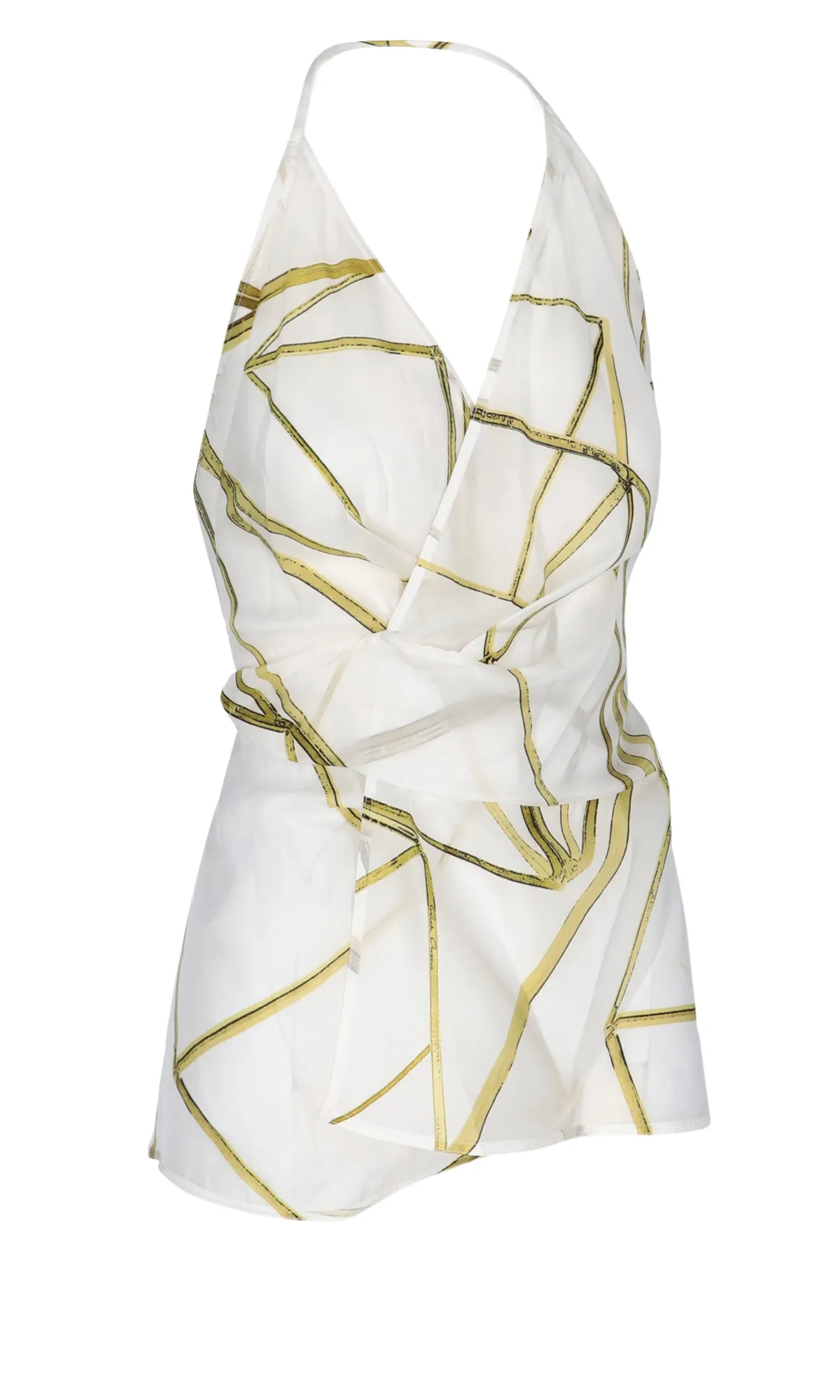 Rick Owens Graphic-Printed V-Neck Top