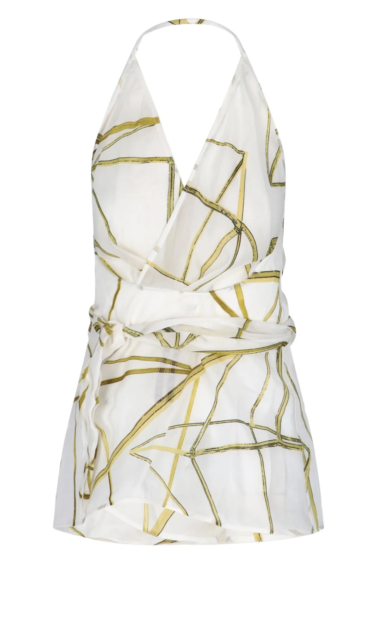 Rick Owens Graphic-Printed V-Neck Top