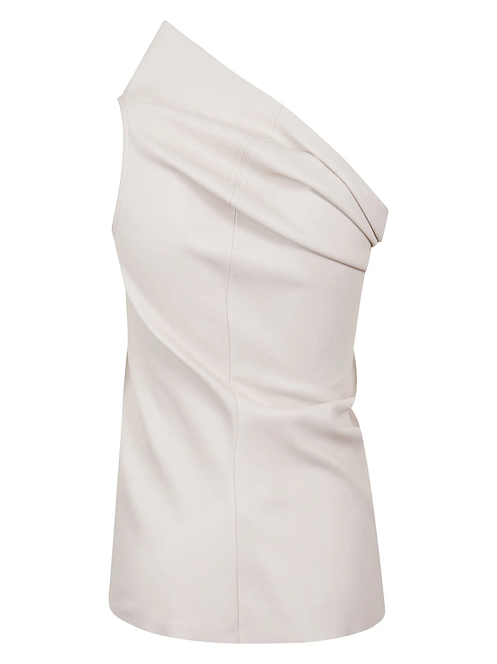 Rick Owens Ruched One-Shoulder Top