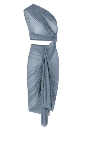 Rick Owens Sleeveless Asymmetrical Midi Dress