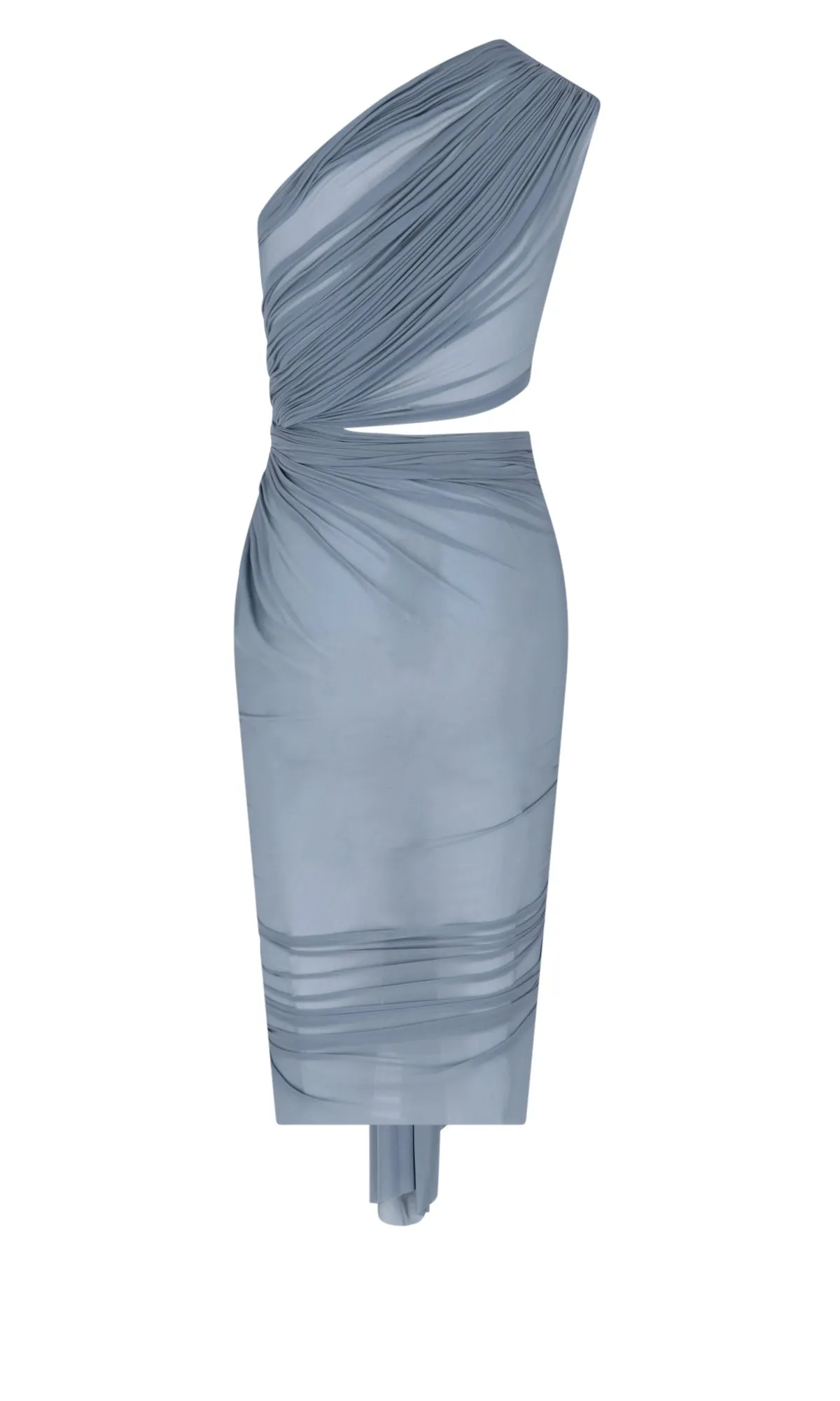 Rick Owens Sleeveless Asymmetrical Midi Dress