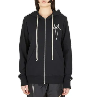 Rick Owens X Champion Logo Embroidered Hoodie