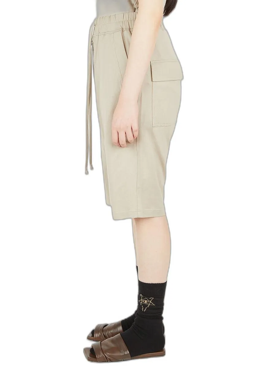 Rick Owens X Champion Logo Embroidered Shorts