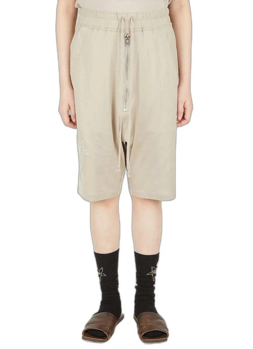 Rick Owens X Champion Logo Embroidered Shorts