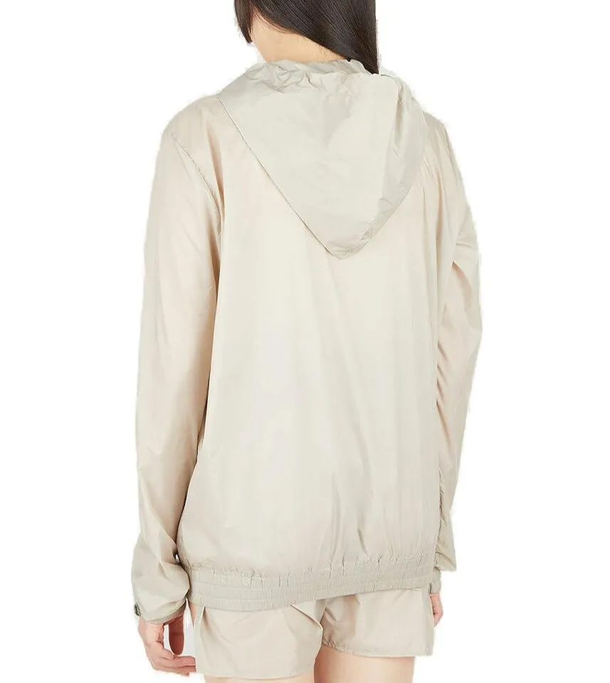 Rick Owens X Champion Logo Embroidered Zipped Jacket
