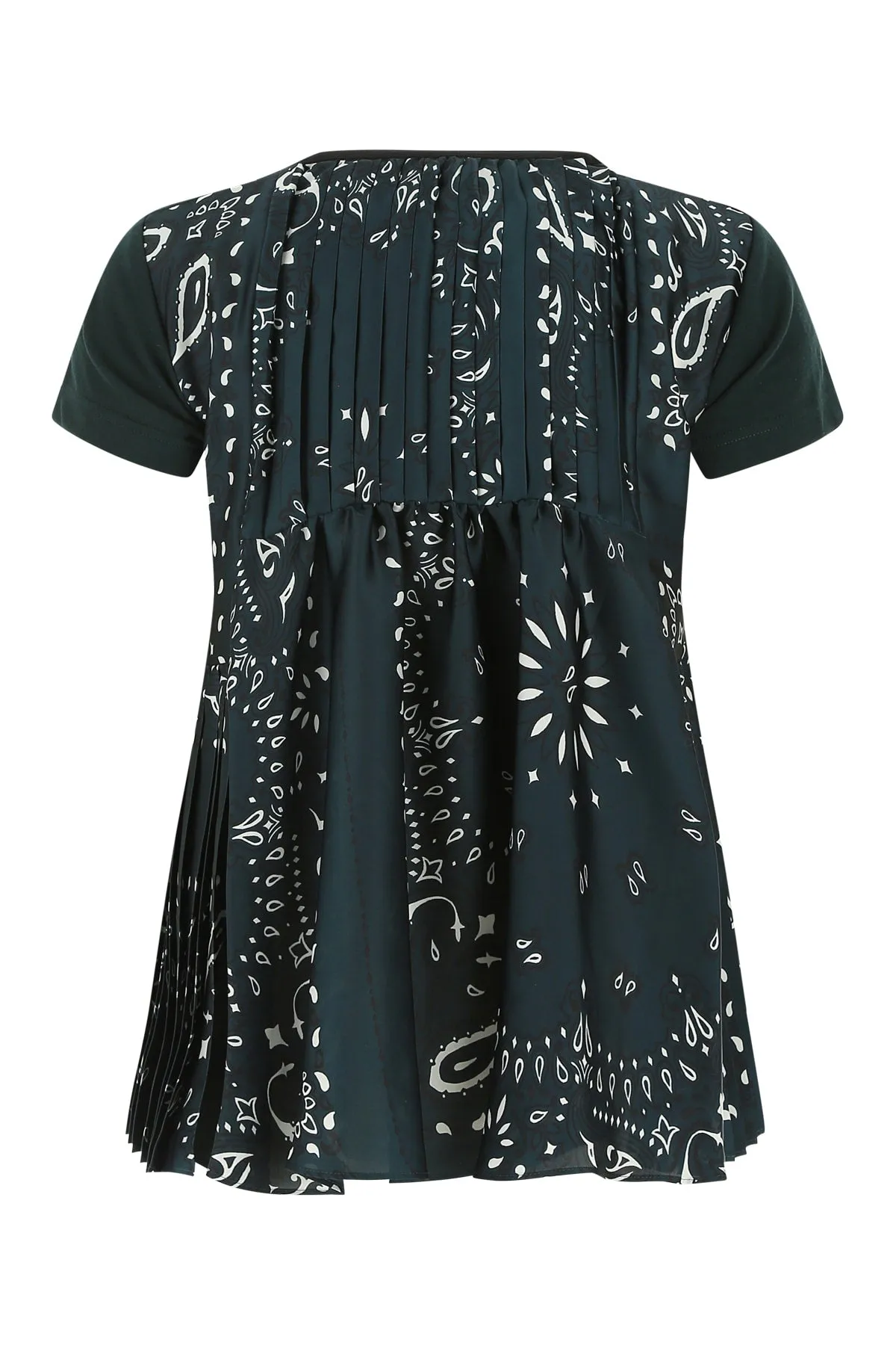 Sacai Bandana Printed Crewneck T-Shirt