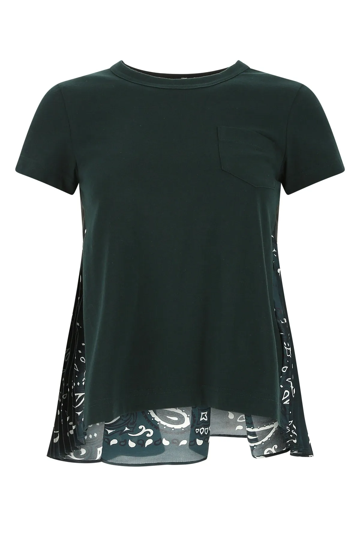 Sacai Bandana Printed Crewneck T-Shirt