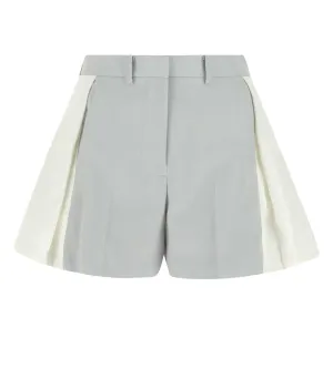 Sacai High-Rise Pleat Detailed Shorts