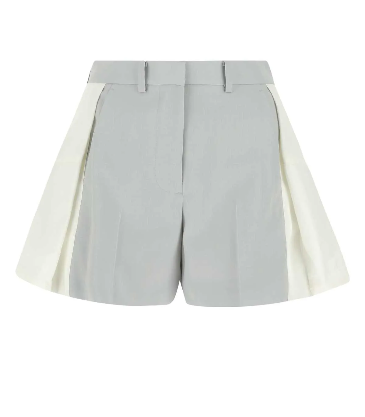 Sacai High-Rise Pleat Detailed Shorts