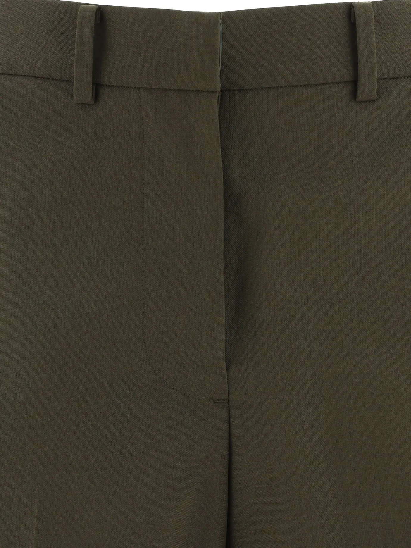 Sacai High-Rise Pleat Detailed Shorts
