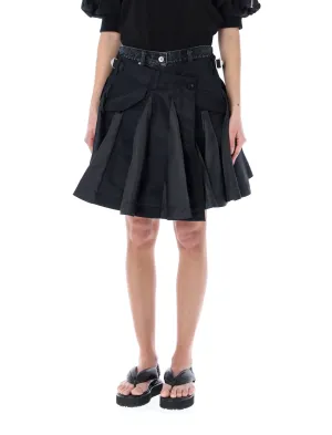 Sacai Layered Skirt Denim Shorts