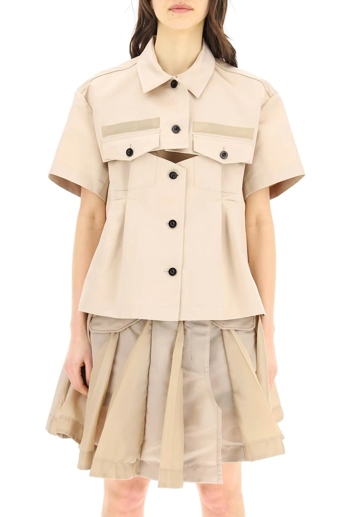 Sacai Oversized Short Sleeved Jacket