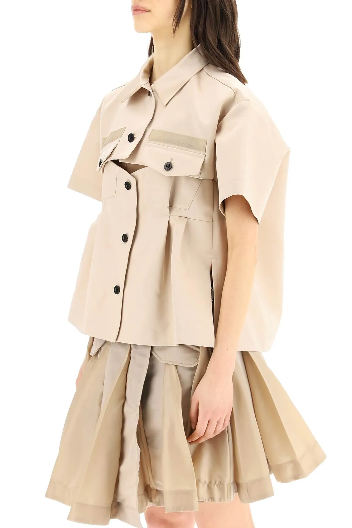 Sacai Oversized Short Sleeved Jacket