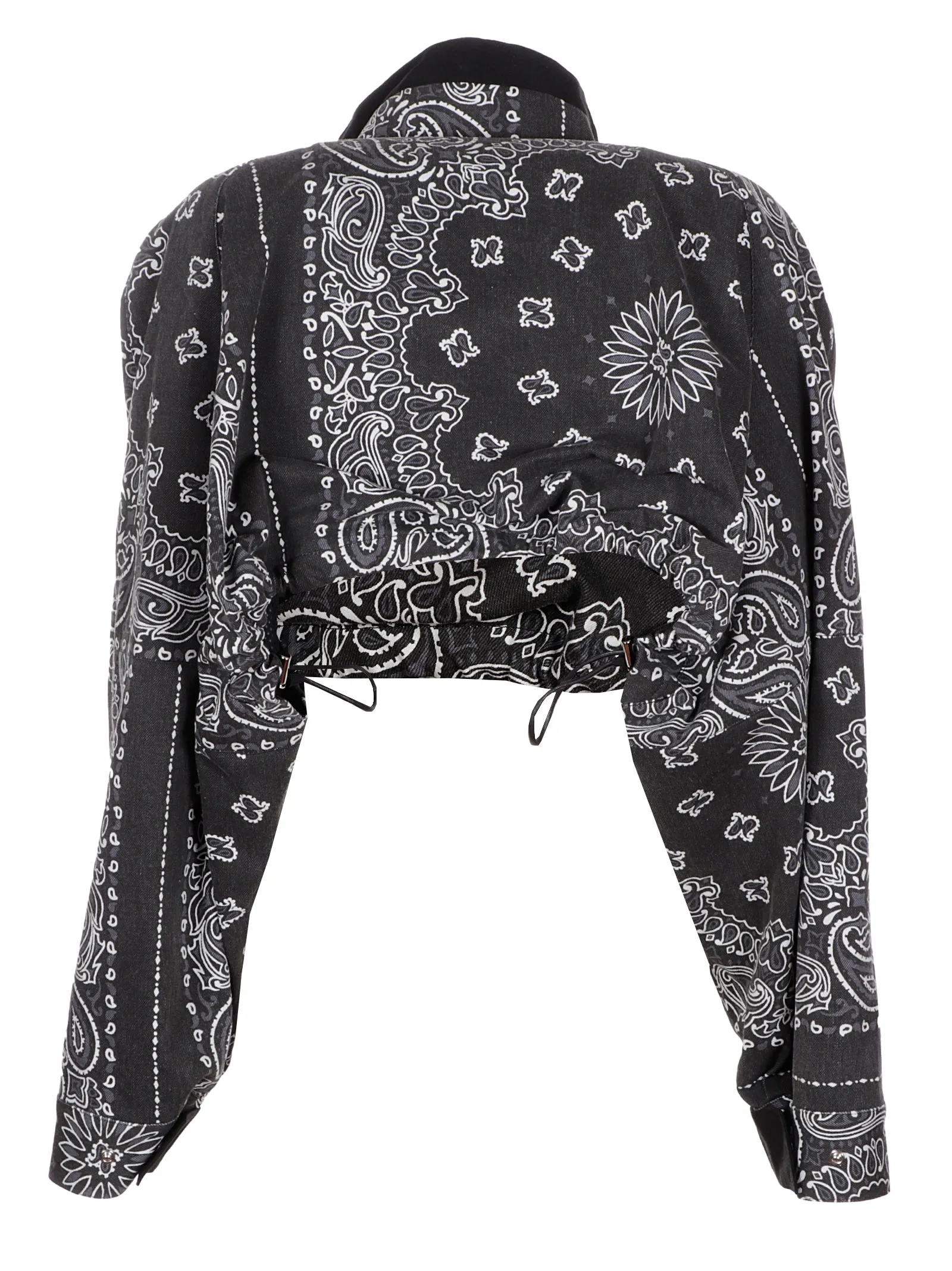 Sacai Paisley-Printed High Neck Jacket