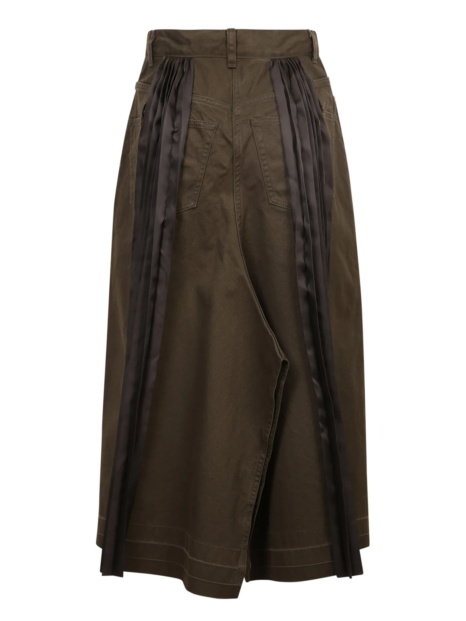 Sacai Panelled Pleat Detail Skirt