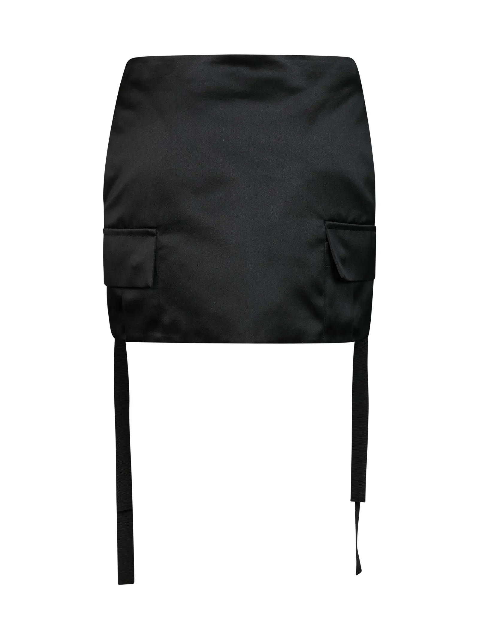 Sacai Satin High-Waist Mini Skirt