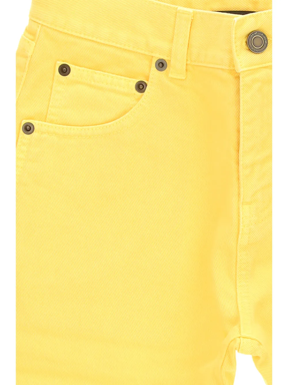 Saint Laurent Button Detailed Bermuda Shorts