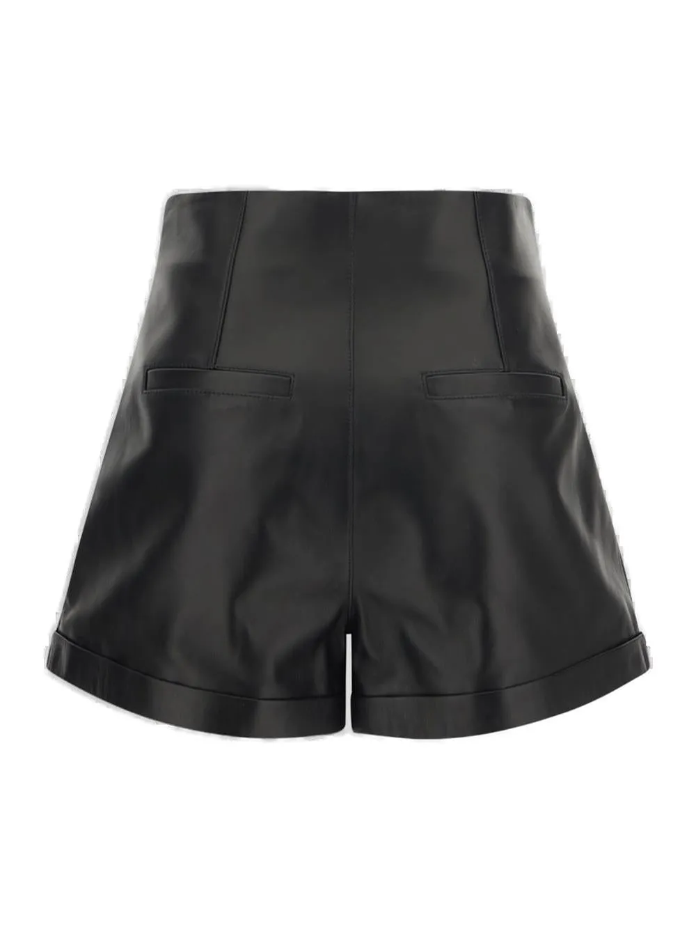 Saint Laurent Button Detailed High Waist Shorts