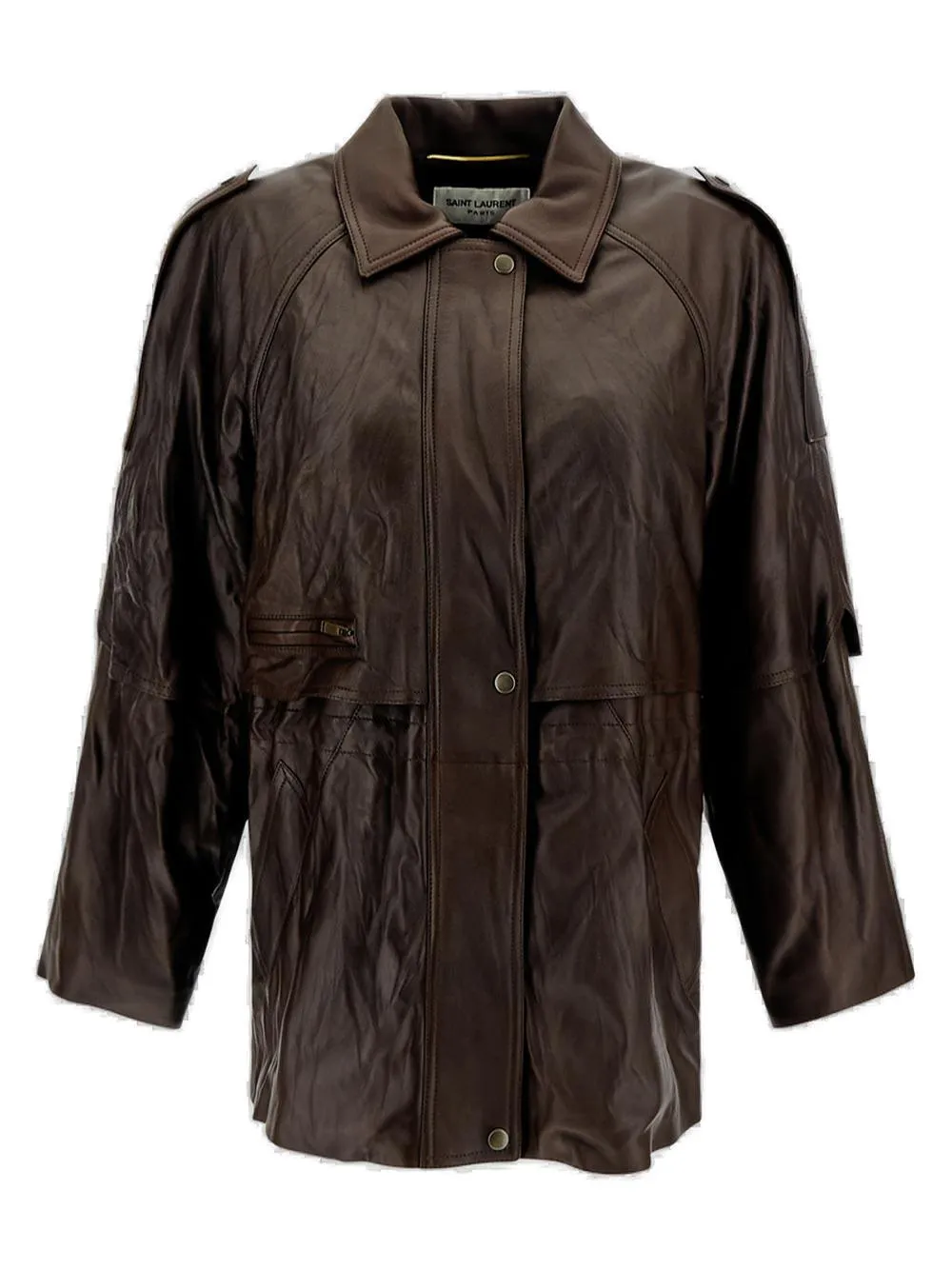 Saint Laurent Button Detailed Long-Sleeved Jacket
