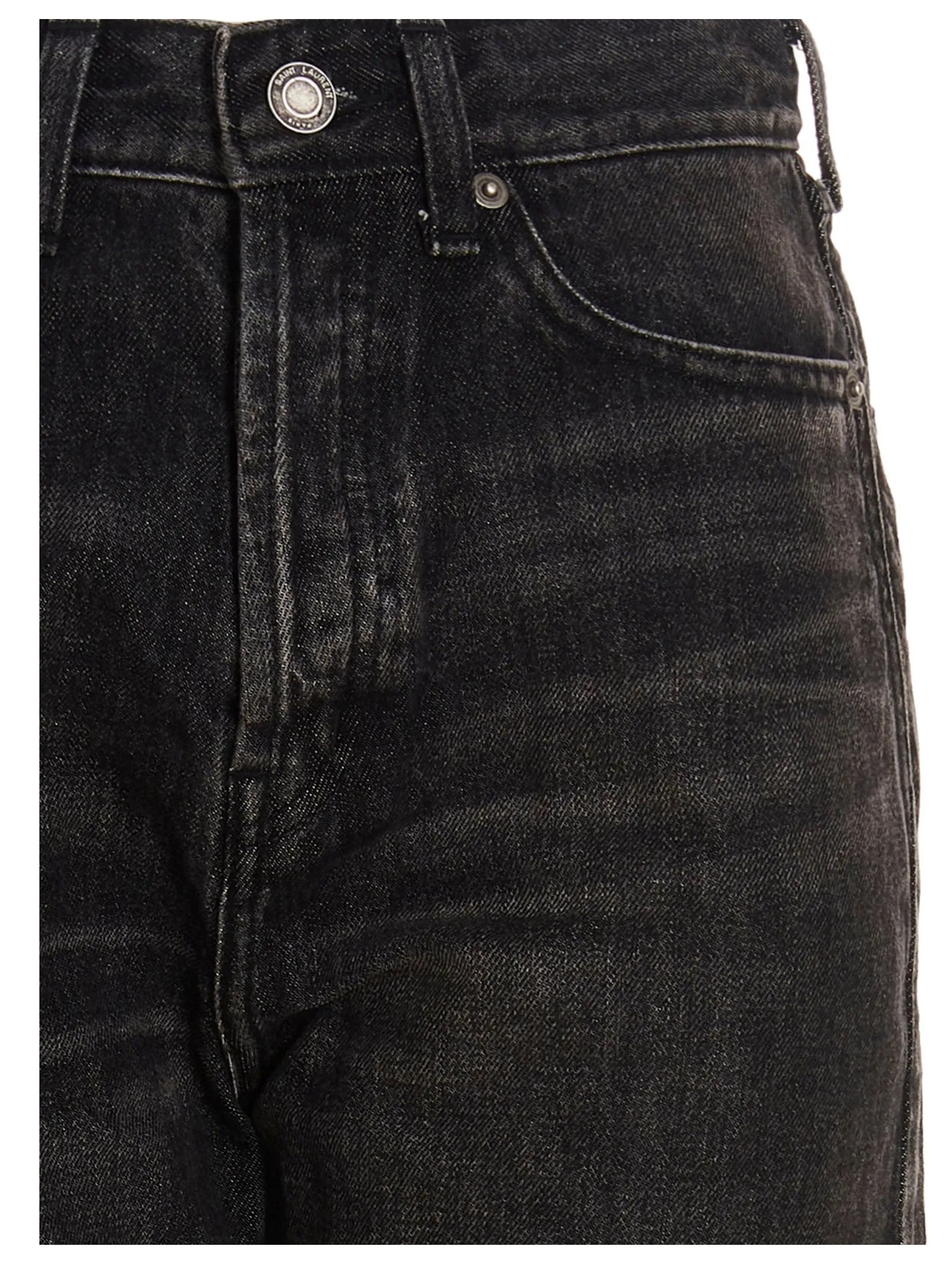 Saint Laurent High Waist Slim-Fit Jeans