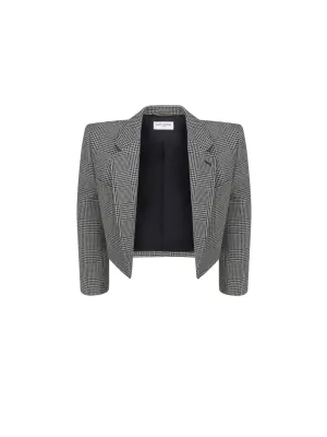 Saint Laurent Long-Sleeved Cropped Jacket