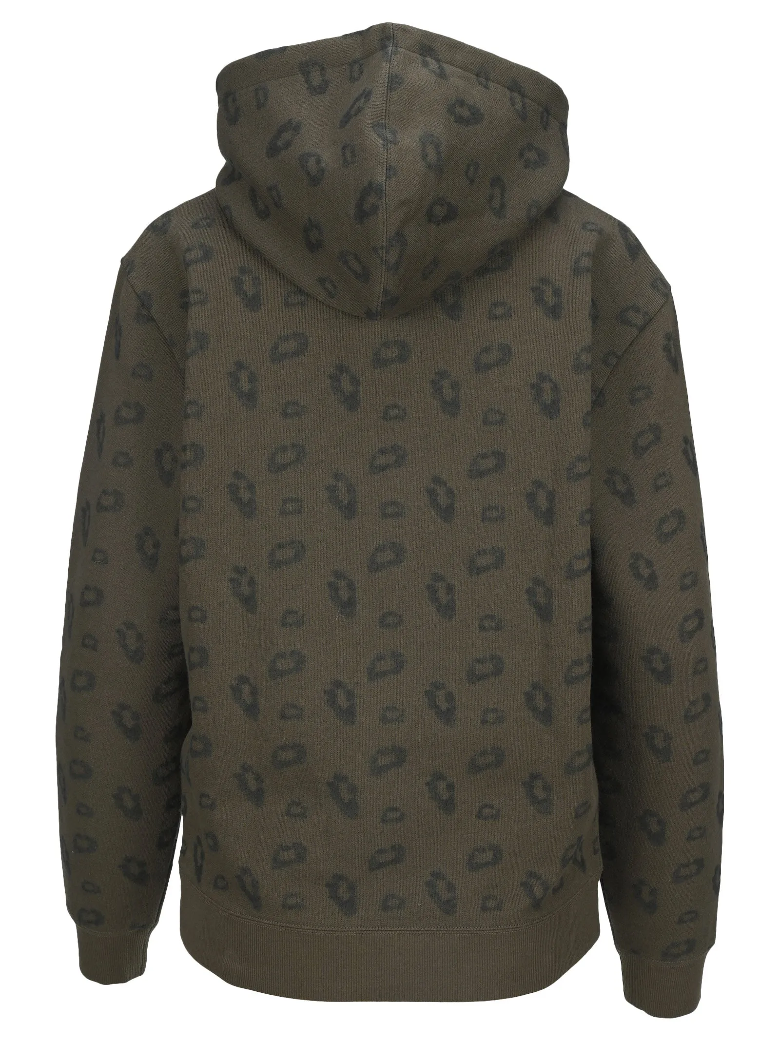 Saint Laurent Rive Gauche Leopard Jacquard Hoodie