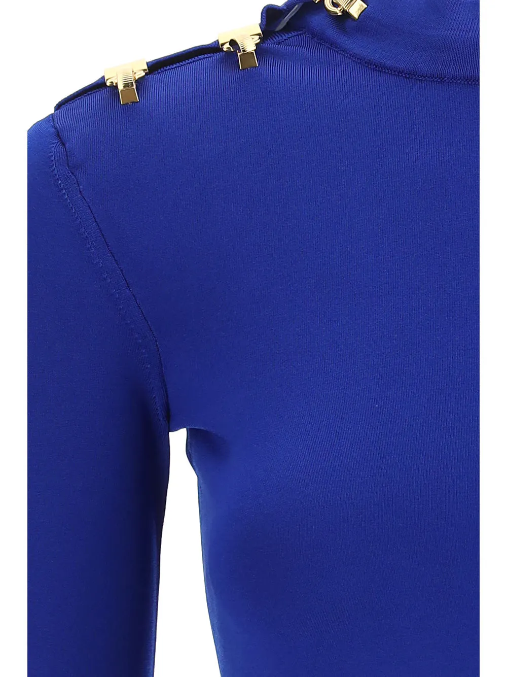 Saint Laurent Straight Hem Long-Sleeved Top