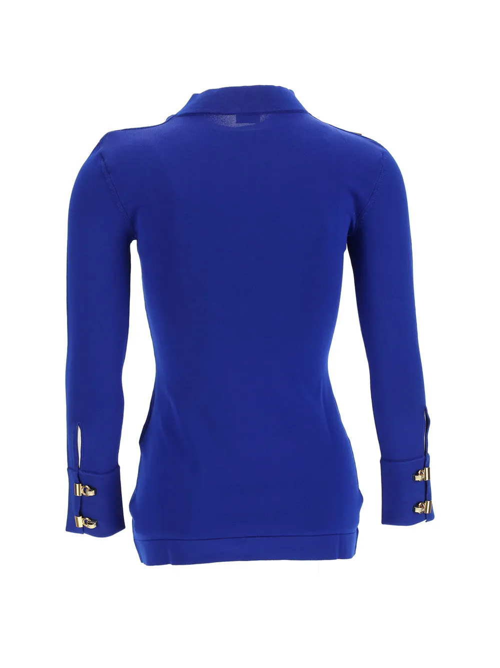 Saint Laurent Straight Hem Long-Sleeved Top