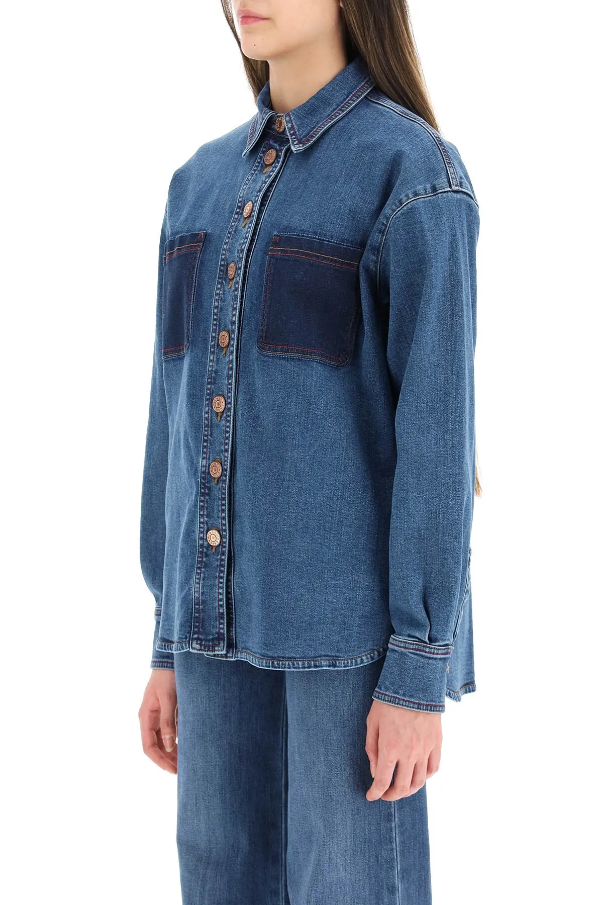 See By Chlo Buttoned Long-Sleeved Shirt