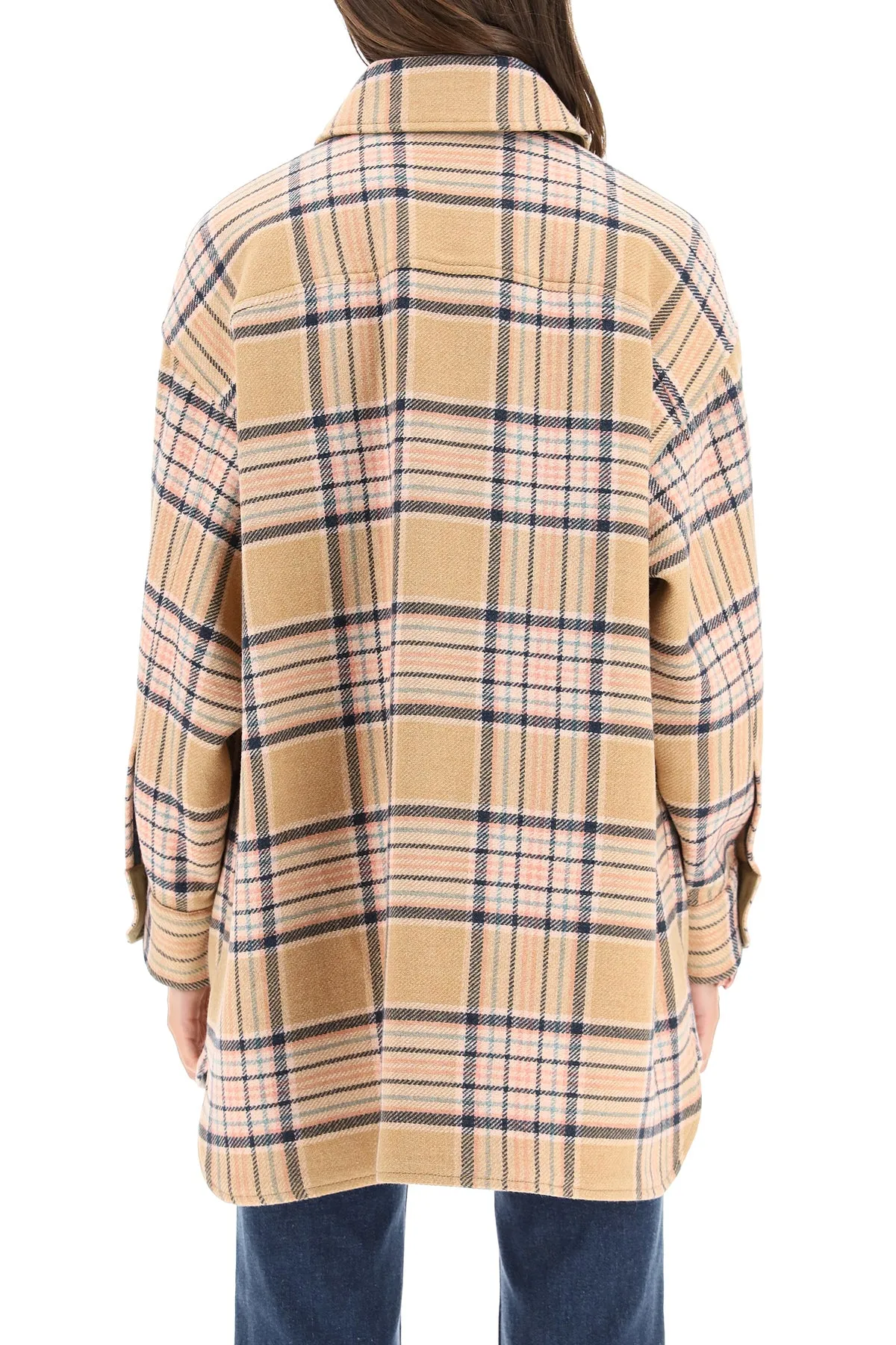 See By Chlo Check Oversized Shirt Coat