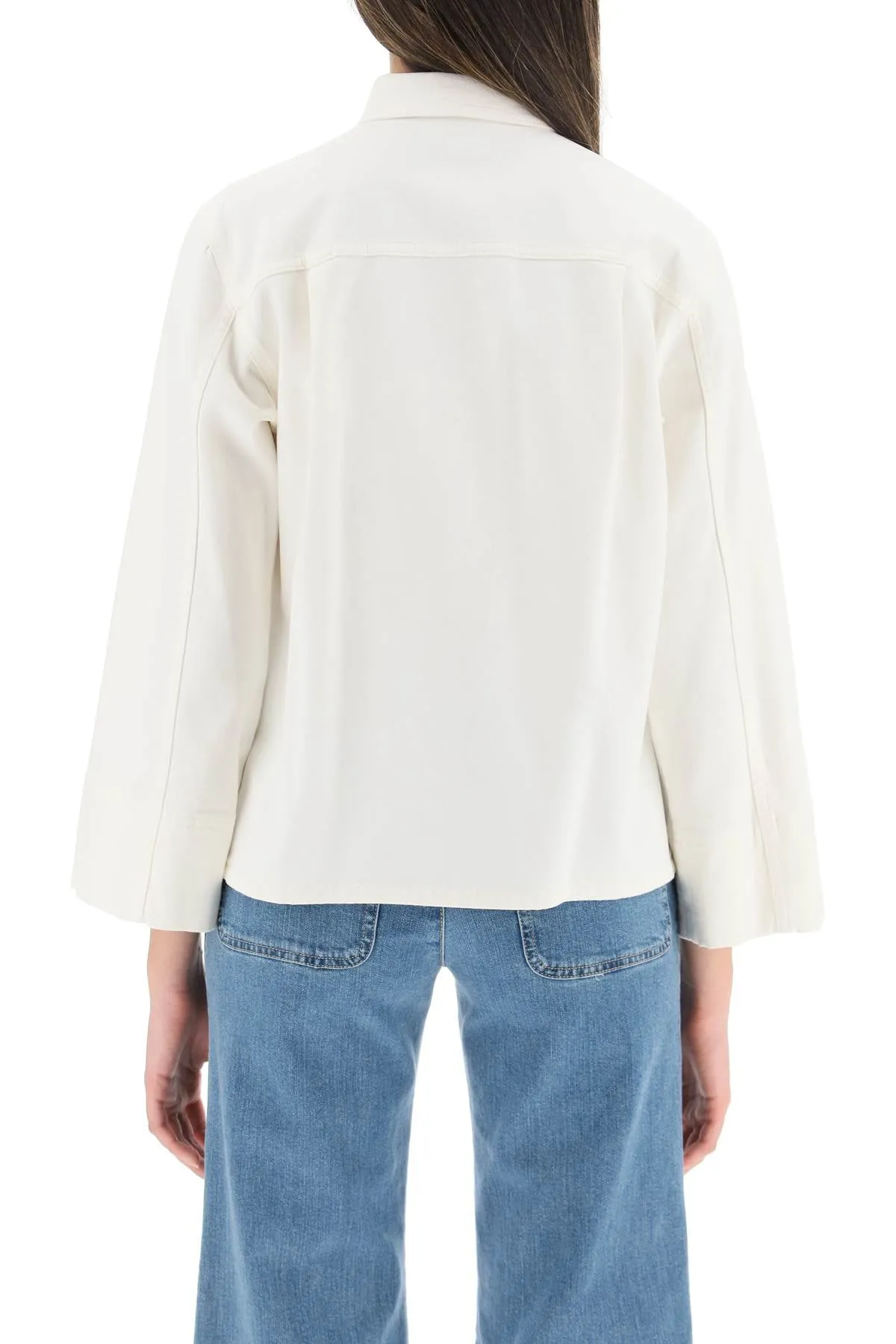 See By Chlo Floral Embroidered Long-Sleeved Shirt