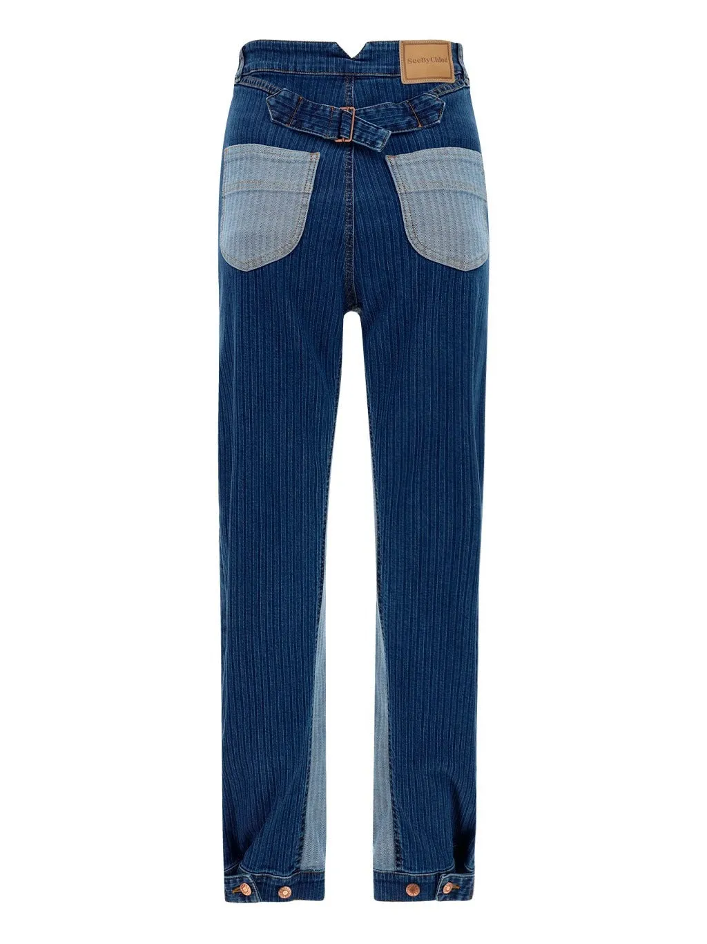 See By Chlo High Waist Striped Jeans