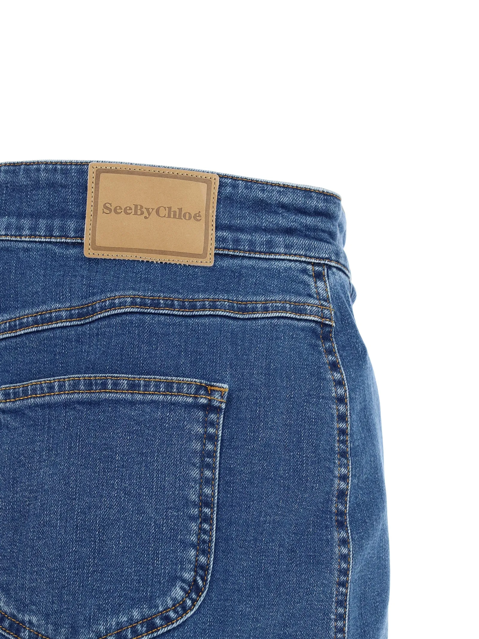 See By Chlo Mini Denim Skirt