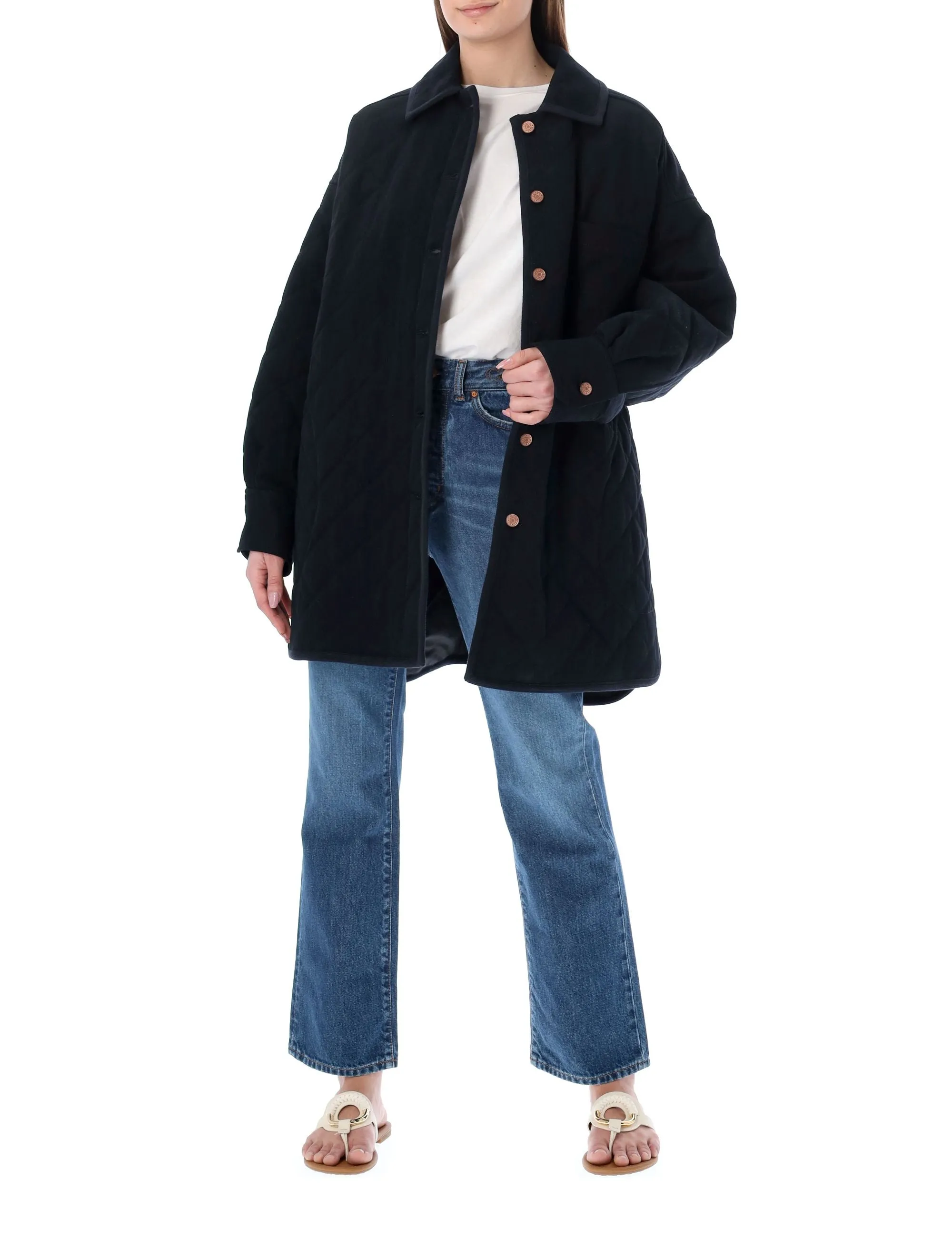 See By Chlo Oversized Quilted Coat