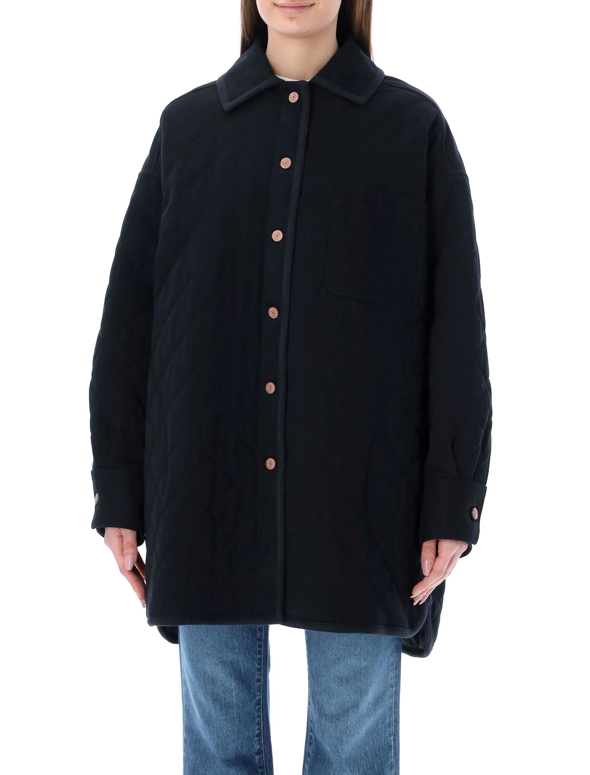 See By Chlo Oversized Quilted Coat
