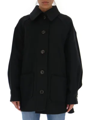 See By Chlo Single-Breasted Flap-Pocket Coat