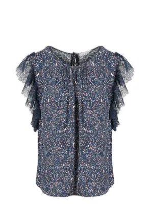 See By Chlo Sleeveless Ruffle Top