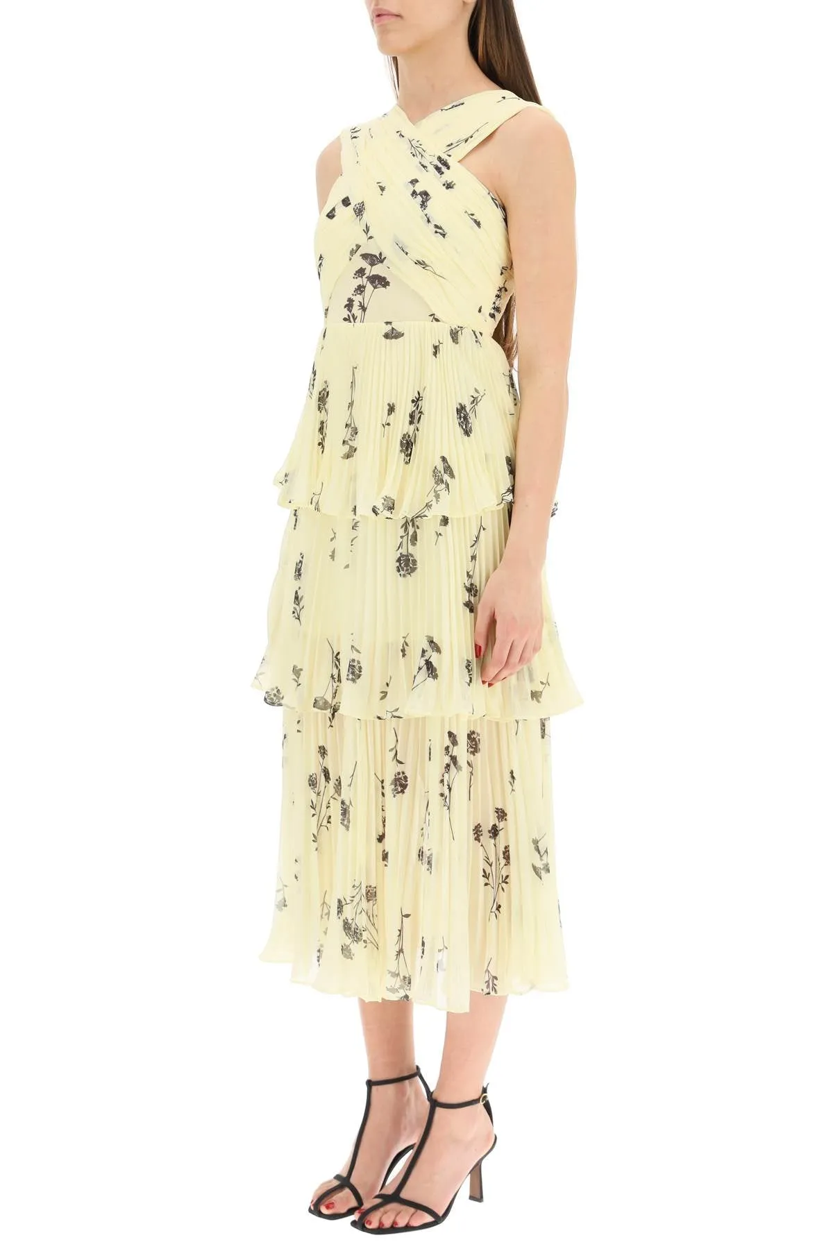 Self-Portrait Floral Print Midi Dress